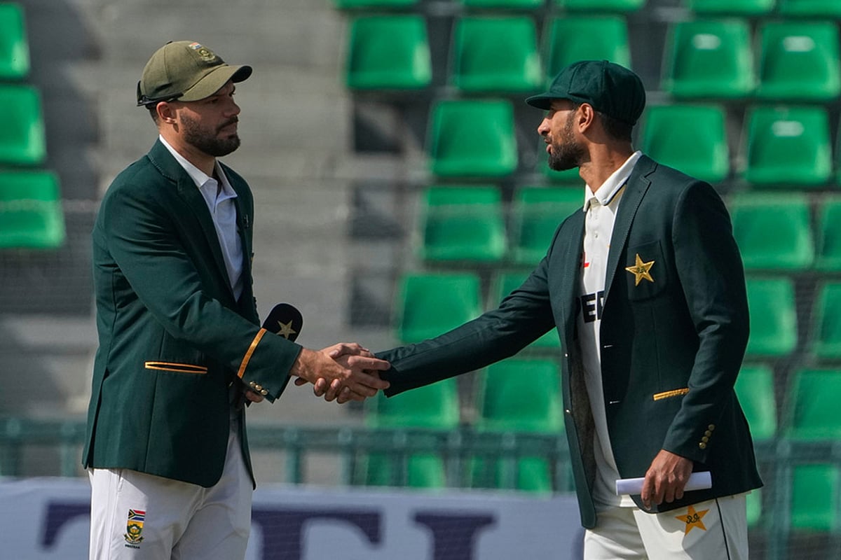 Pakistan Vs South Africa, 1st Test Day 1 From Lahore's Gaddafi Stadium_Shan Masood, Aiden Markram