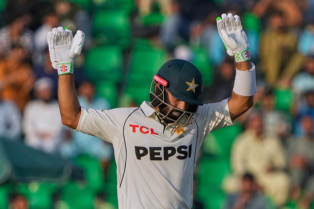 Pakistan Vs South Africa, 1st Test Day 1 pics From Lahores Gaddafi Stadium_Mohammad Rizwan