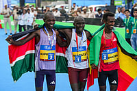 | Photo: PTI/Atul Yadav : Delhi Half Marathon 2025