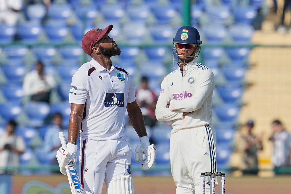 India Vs West Indies 2nd Test Cricket match Day 3 highlights_John Campbell 
