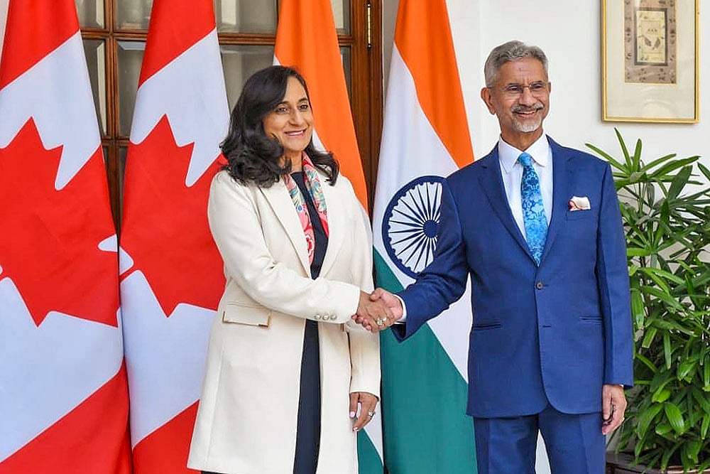 S. Jaishankar with Anita Anand