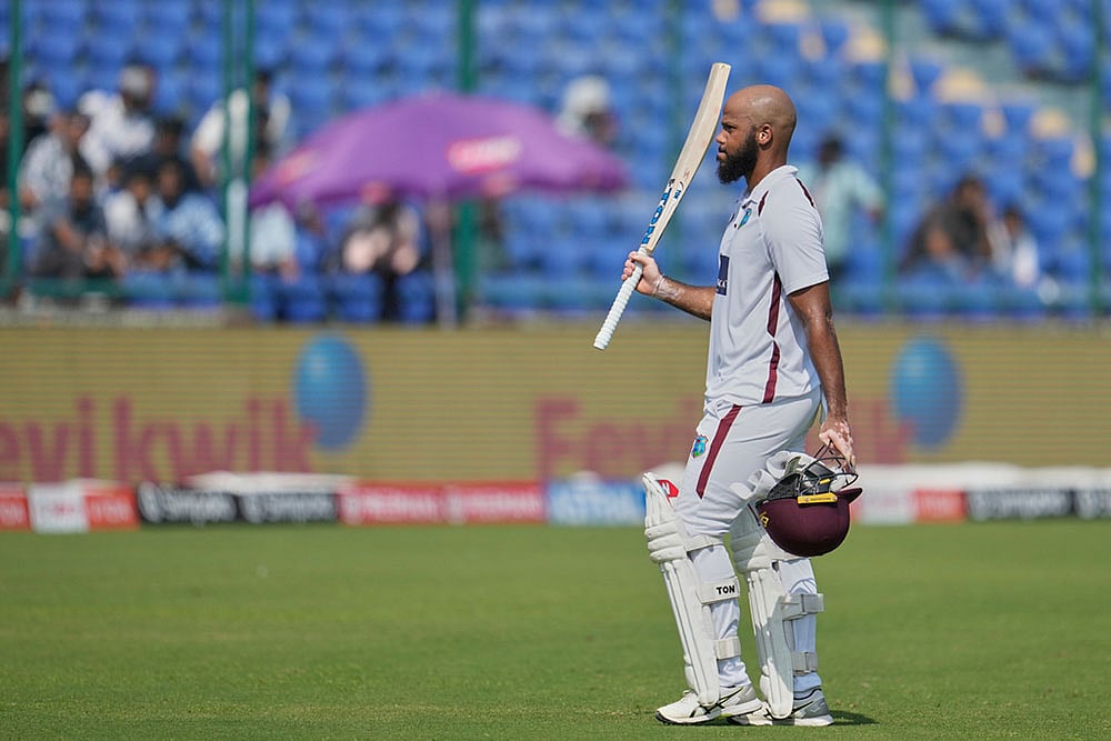 West indies tour of India, 2nd test cricket day 4 photo highlights_John Campbell 
