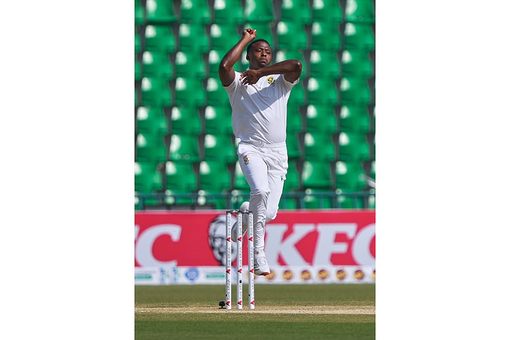 South Africa tour of Pakistan 1st test day 2 photos from Lahore_Kagiso Rabada