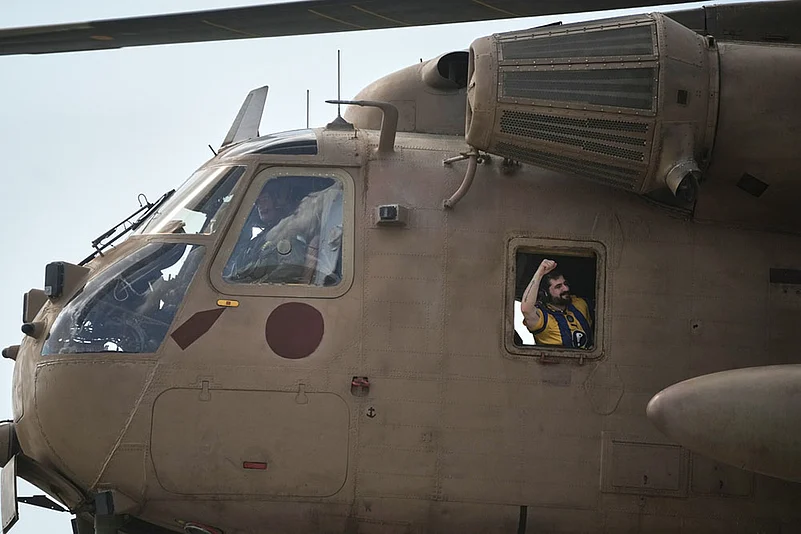 Israel Hamas Gaza war- Hostage release -Ziv Berman, an Israeli hostage