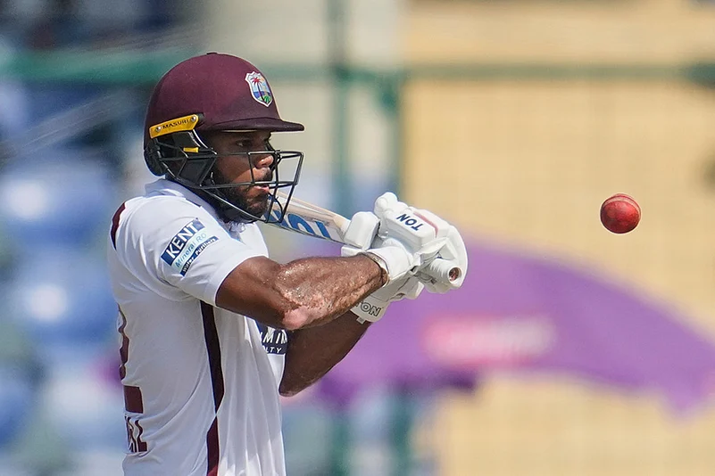 West indies tour of India, 2nd test cricket day 4 photo highlights_John Campbell