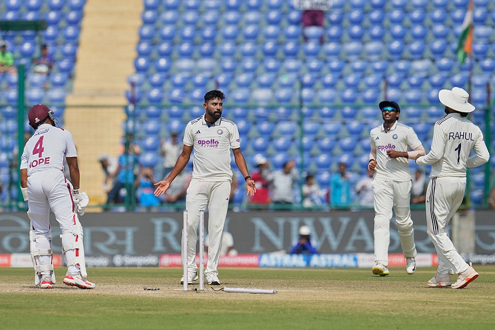 West indies tour of India, 2nd test cricket day 4 photo highlights_Mohammed Siraj