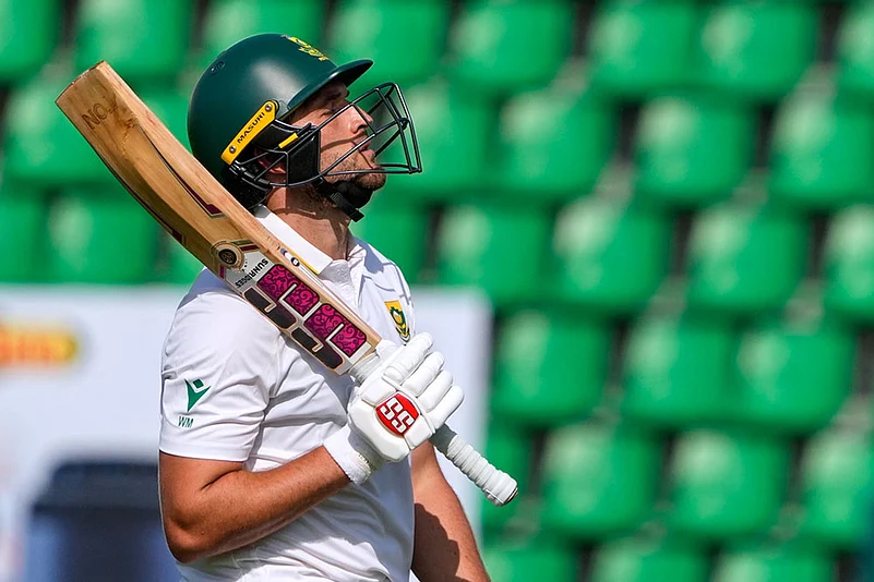 South Africa tour of Pakistan 1st test day 2 photos from Lahore_South Africas Wiaan Mulder