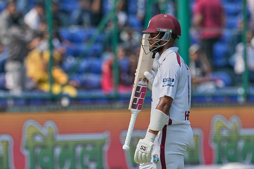 West indies tour of India, 2nd test cricket day 4 photo highlights_Shai Hope