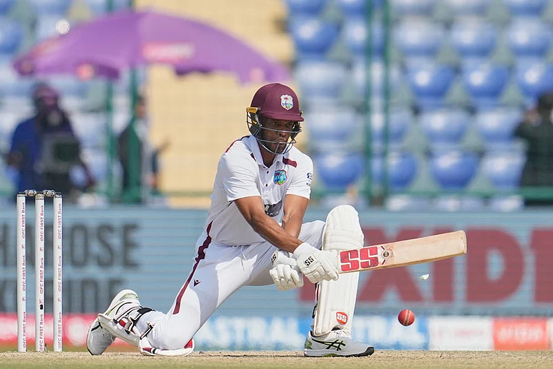 West indies tour of India, 2nd test cricket day 4 photo highlights_Roston Chase