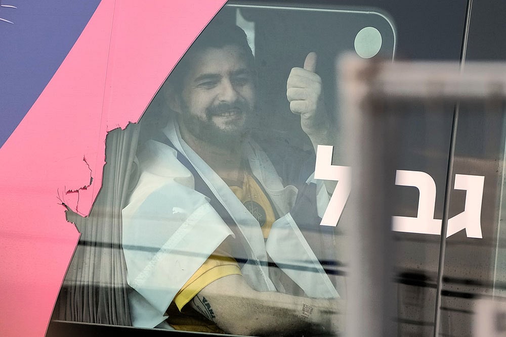 Israel Hamas Gaza war- Hostage release -Ziv Berman, an Israeli hostage 