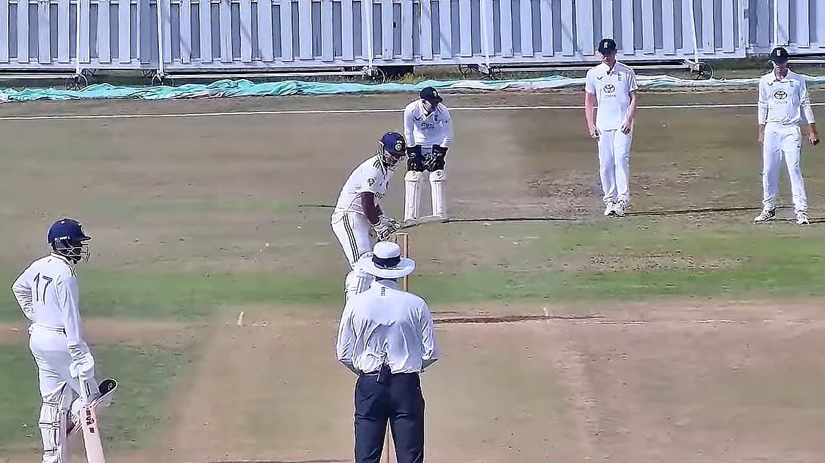 File : Vaibhav Suryavanshi batting for the India Under-19 team against England in Beckenham.