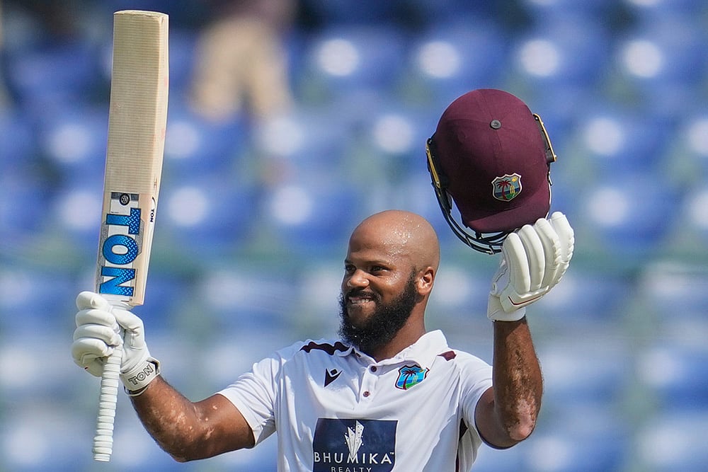 | Photo: AP/Manish Swarup : India vs West Indies 2nd Test Day 4