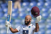 | Photo: AP/Manish Swarup : India vs West Indies 2nd Test Dy 4