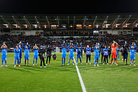 | Photo: AP/Brynjar Gunnarsson : World Cup Qualifier Soccer Match: Iceland vs France