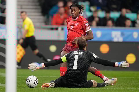 World Cup Qualifying Soccer Match: Switzerland vs Slovenia