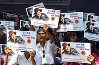 | Photo: PTI : AASU protest in Guwahati
