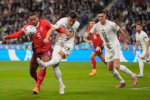 Slovenia Switzerland WCup Soccer