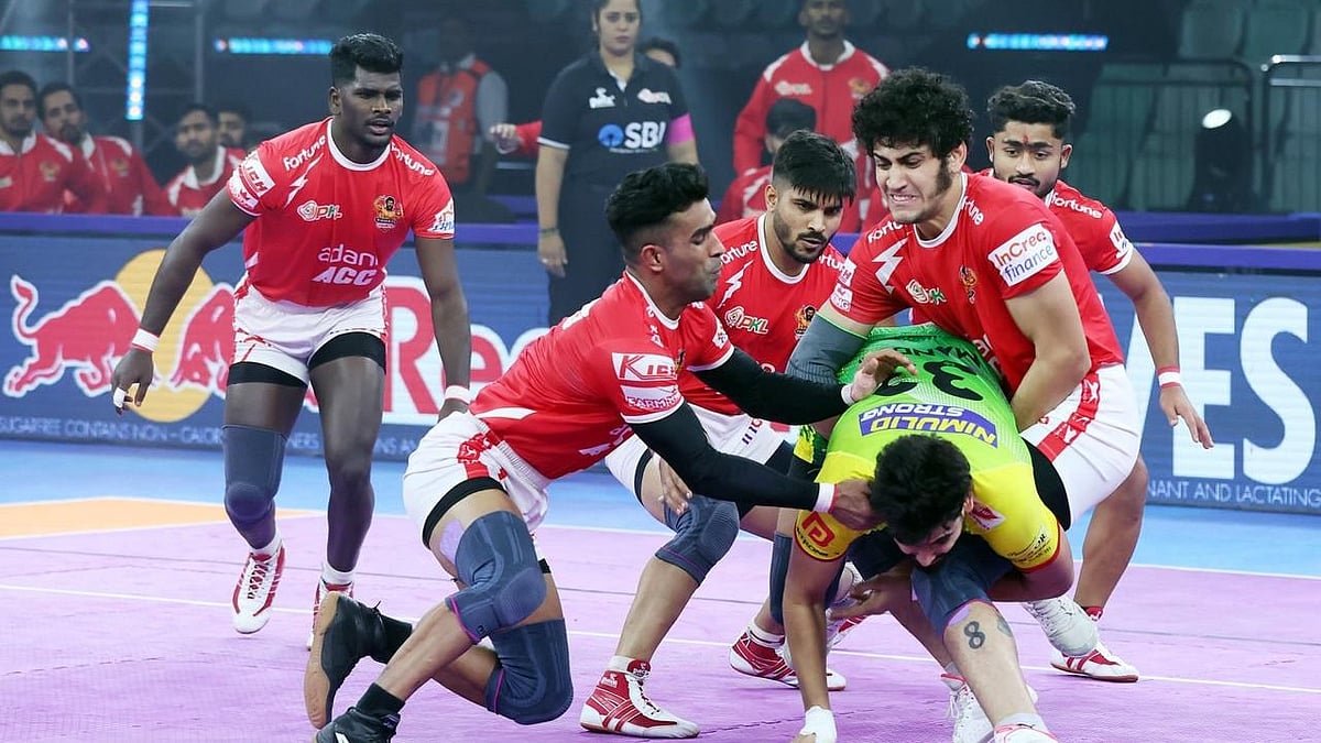 Special arrangement : PKL 12: Mohammadreza Shadloui Shines As Gujarat Giants Defeat Patna Pirates 40-32