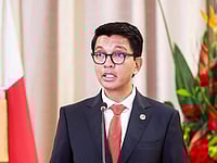 X.com : A French military aircraft was reported to have landed in Sainte Marie, Madagascar, where the president was transferred and subsequently left the country.