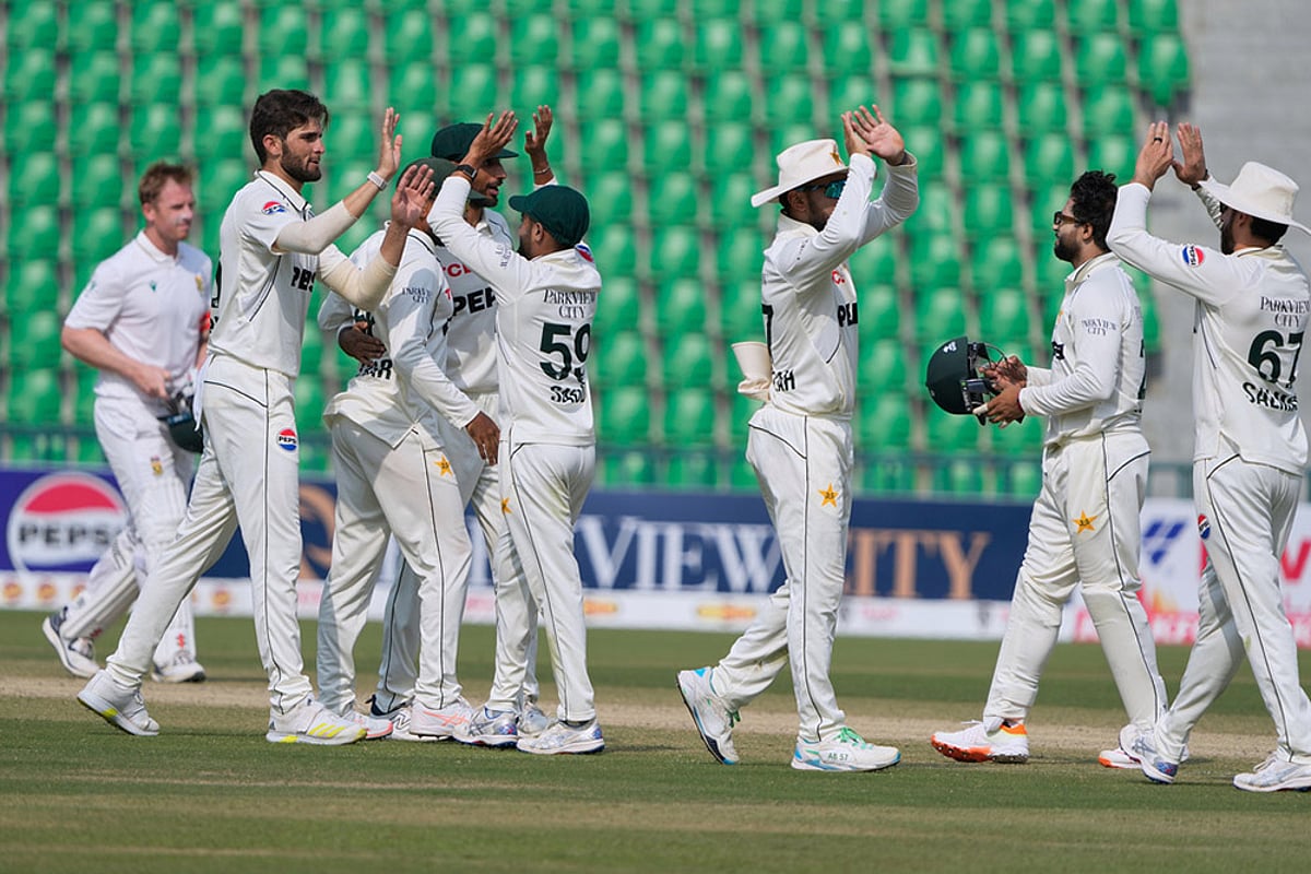 South Africa tour of Pakistan 1st test day 4 photos from Lahore_Shaheen Shah Afridi