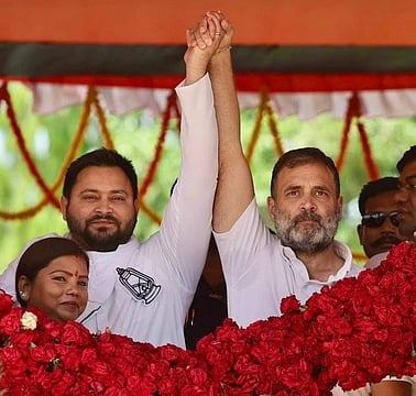 Tejashwi Yadav Files Nomination From Raghopur, Lalu And Rabri By His Side