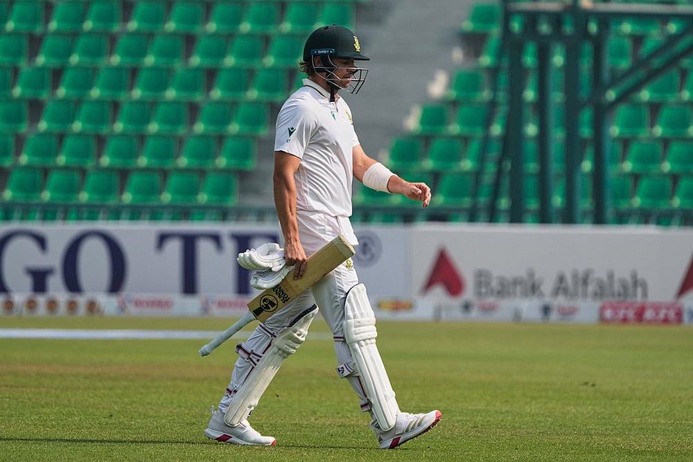 South Africa tour of Pakistan 1st test day 4 photos from Lahore_Tristan Stubbs