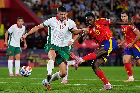 Bulgaria Spain WCup Soccer