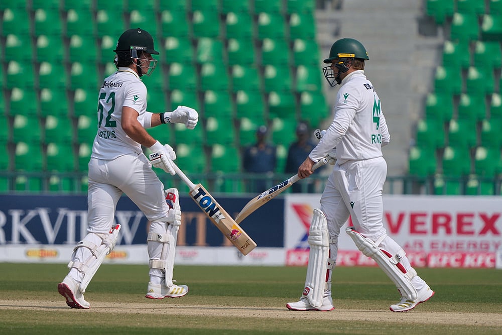 South Africa tour of Pakistan 1st test day 4 photos from Lahore_Dewald Brevis