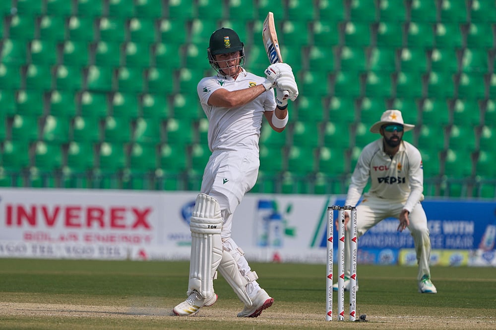 South Africa tour of Pakistan 1st test day 4 photos from Lahore_Dewald Brevis 
