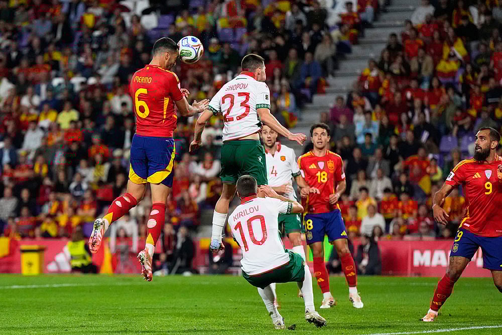 FIFA World Cup Qualifier Soccer Match: Bulgaria vs Spain