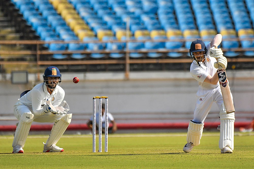 Ranji Trophy Cricket 2025-26 Saurashtra Vs Karnataka match highlights_Mayank Agarwal 