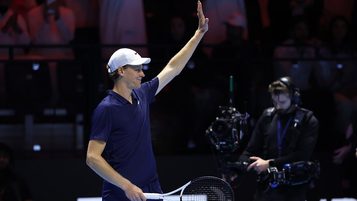 Jannik Sinner defeated Stefanos Tsitsipas at the Six Kings Slam. 