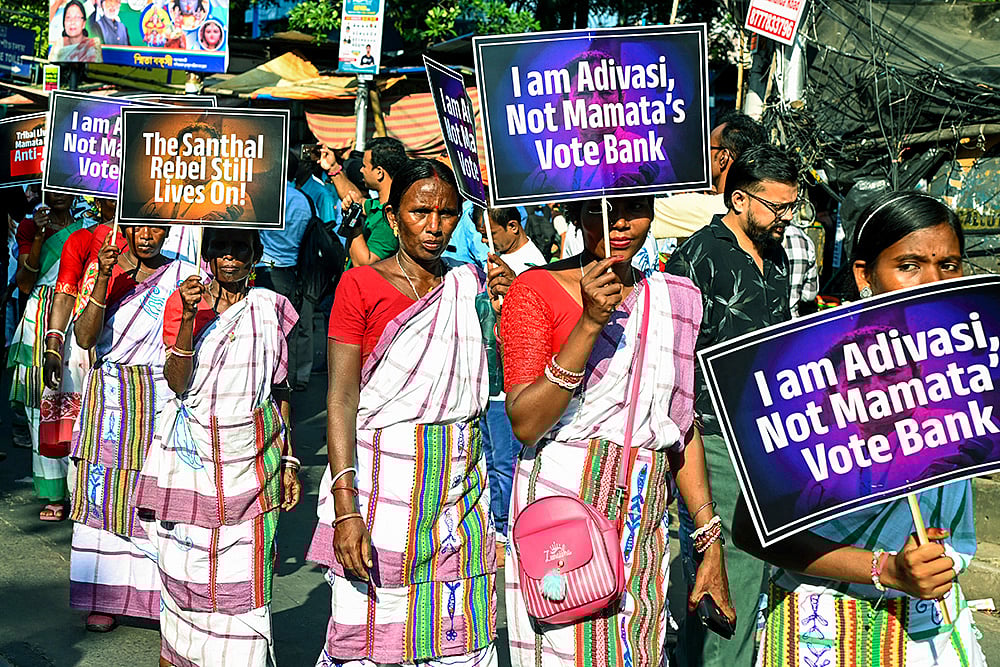 BJP protest in Kolkata
