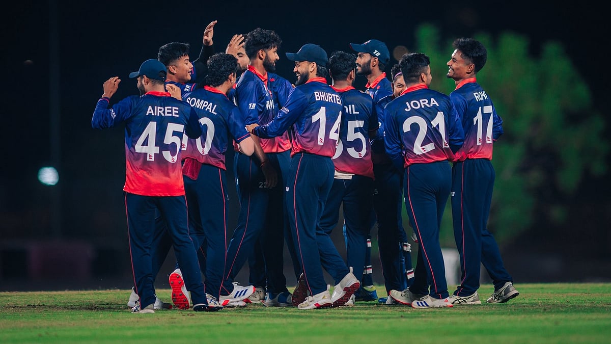 Photo: X/CricketNep : Nepal Vs Oman, ICC T20 World Cup East Asia Pacific Qualifier: NEP beat Qatar by 38 runs.
