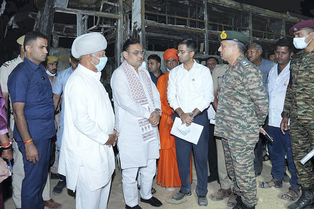 Rajasthan CM Bhajan Lal Sharma visits Jodhpur bus accident site