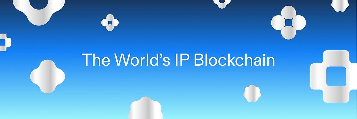 Story (IP) symbol with text  The worlds IP blockchain