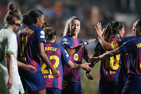 Women's Champions League Soccer Match: Roma Vs Barcelona