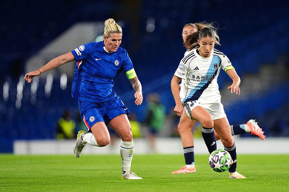 UEFA Womens Champions League soccer match Chelsea Vs Paris FC photos_Millie Bright