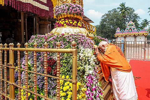 PM Modi in Srisailam