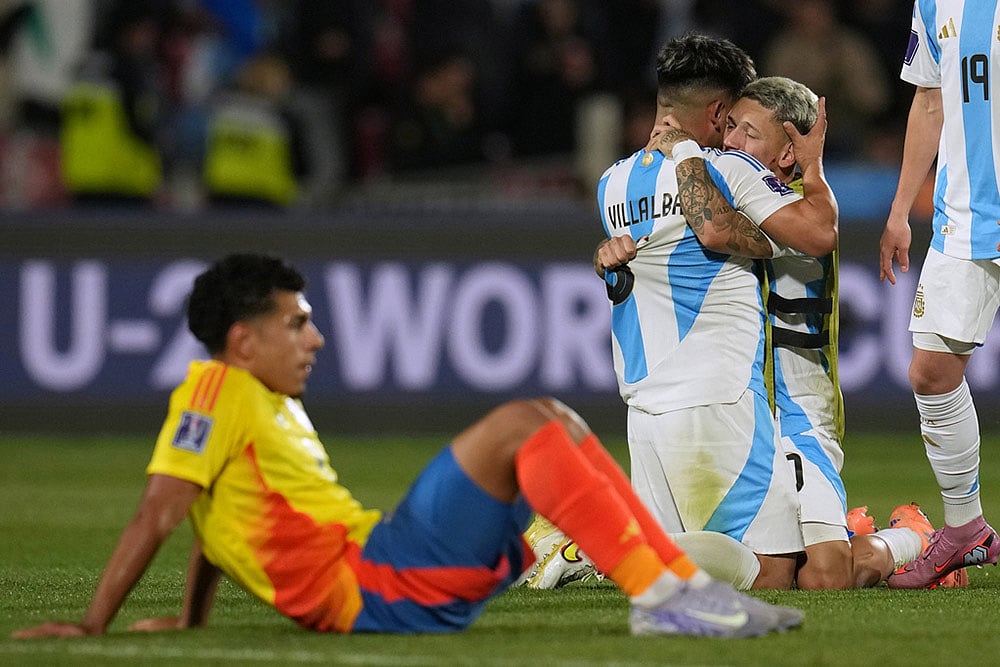 | Photo: AP/Esteban Felix : FIFA U-20 World Cup 2025 Semi-final: Argentina Vs Colombia