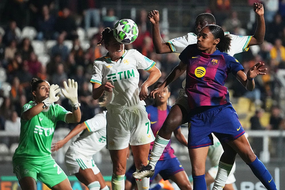 Womens Champions League Soccer Match: Roma Vs Barcelona