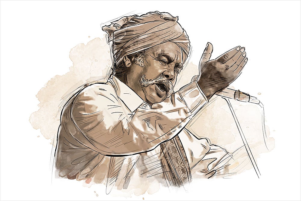 Barkat Khan Manganiyar - Illustration: Saahil