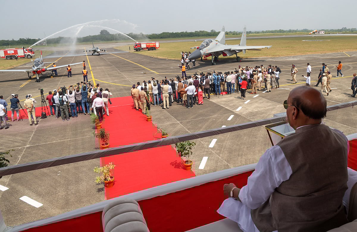 X.com/@SpokespersonMoD : Designed for air defense, ground attack, and maritime missions, the 4.5-generation multirole fighter has over 50 percent indigenous components. It also supports mid-air refueling, enhancing operational range and endurance.

