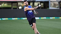 BCCI : Virat Kohli in training ahead of India's first ODI match against Australia on Sunday.
