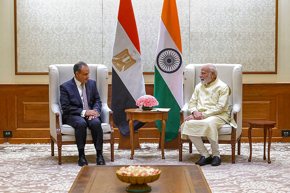 PM Modi meets Egyptian FM Badr Abdelatty
