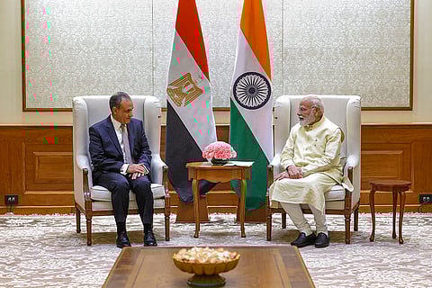 PM Modi meets Egyptian FM Badr Abdelatty
