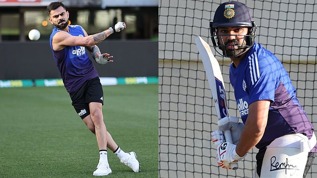 India Vs Australia 2025: Virat Kohli And Rohit Sharma Sweat It Out In Nets Ahead Of 1st ODI - Video