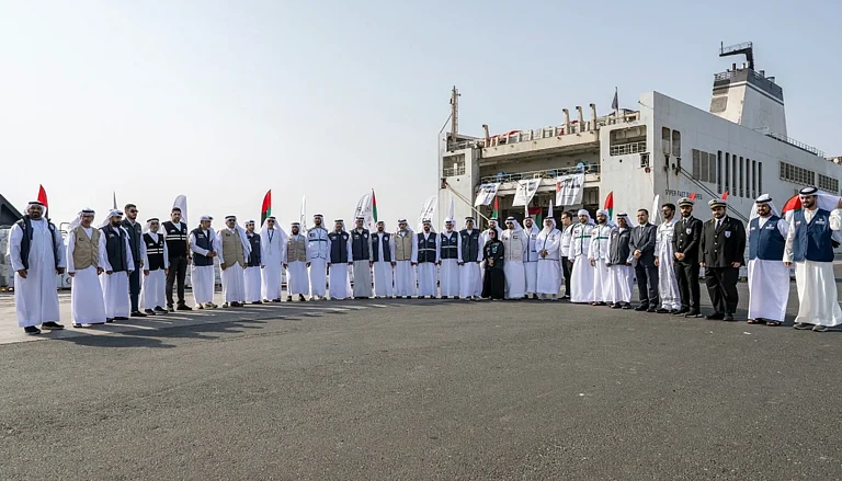 The operation is part of a coordinated effort by UAE humanitarian and charitable organisations, reflecting the nation’s focus on rapid and structured relief support for the Palestinian people.  - Instagram