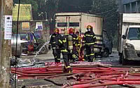 PTI : Fire breaks out at Dhaka Airport,