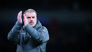 | Photo: AP/Dave Shopland : EFL Cup Quarter-Finals: Tottenham's head coach Ange Postecoglou